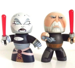 Star Wars Mighty Muggs Figuren Set Asajj Ventress und Count Dooku Figurenset - Bild 1 von 2