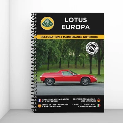 LOTUS EUROPA : Libretto Di Restauro E Manutenzione - CONSEGNA GRATUITA - Immagine 1 di 4
