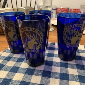 Rocky Mountain Elk Foundation Mesa Arizona Chapter Tall Blue Beverage Glass - Picture 1 of 9