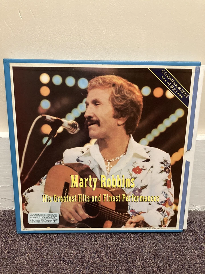 Marty Robbins Greatest Hits and Finest Performances Vinyl LP Record Box Set  - Image 1 of 1