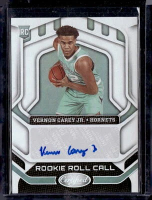 2020-21 Panini Certified #RR-VCA Vernon Carey Jr. Rookie Roll Call - Image 1 of 2