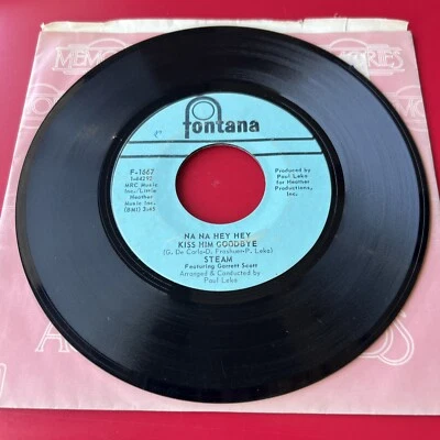 STEAM Na Na Hey Hey Kiss Him Goodbye / It's The Magic In You Girl 1969 G+ 45 - Image 1 of 4