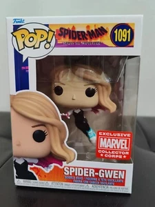 FUNKO POP MARVEL #1091 SPIDER-GWEN STACEY UNMASKED SPIDER-MAN CORPS EXCLUSIVE - Picture 1 of 7
