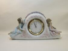 LLADRO 'TWO SISTERS' MANTEL TIMEPIECE NO. 5776 ISSUED 1990'S