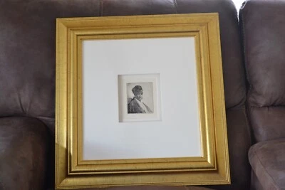 Busto de hombre con gorra alta de Rembrandt; tres cuartos Foto 1 de 4