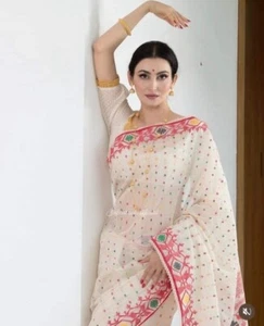 Original 84 Count Cotton Dhakai Jamdani. - Picture 1 of 2
