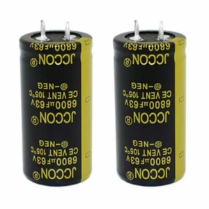 2 Stück 6800 uf 63 v JCCON Blackgolden Verstärker Filter Horn Kondensator 25x50