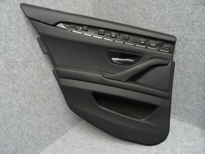 BMW 5 F10 F11 Hinten Links Türverkleidung Leder Leather Rear Left Door Schwarz - Bild 1 von 10