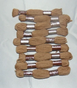 DMC Tapestry Crewel Wool Yarn Brown 7465 Lot of 10 - Picture 1 of 1