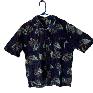 Pre Owned Men's Croft & Barrow Button Up Shirt Hawaiian Vibe Sz Lg - Picture 1 of 12