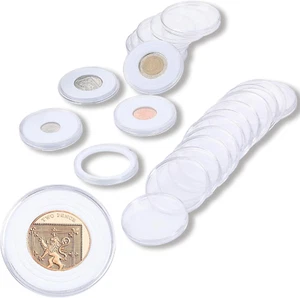 Estuche protector para guardar monedas con cápsulas para monedas (20 juegos) - Picture 1 of 6