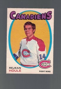O PEE CHEE 71/72  REJEAN HOULE  VINTAGE CARD # 147  MONTREAL CANADIANS