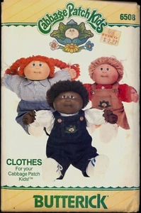 UncutCabbage Patch Kinder Puppenkleidung Overall Butterick 6508 Muster 80er - Bild 1 von 2