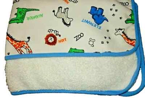 1D 30x40 LN The Children's Place ZOO Plush Velour Sherpa Baby Blanket Comforter - Picture 1 of 10