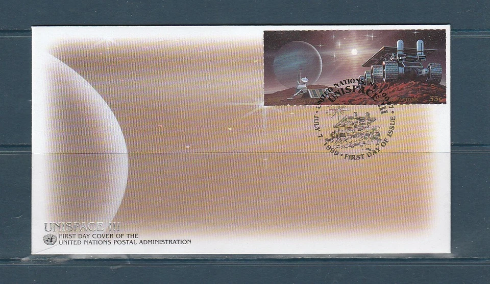 Eta/ enveloppe Nations Unies New York espace  Unispace III conférence 1999 - Photo 1/1