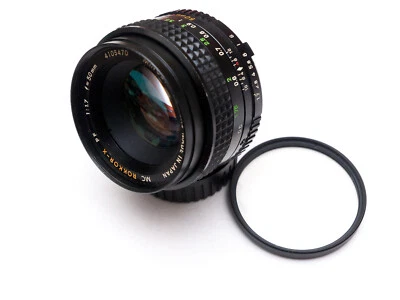 Lente principal sin espejo adaptable Sony CLAed Minolta MC Rokkor-X PF 50 mm f/1,7 Foto 1 de 4