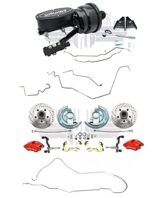 Kit de pinzas de freno de disco Chevelle/Malibu Wilwood 1964-1972 y líneas predobladas Foto 1 de 4