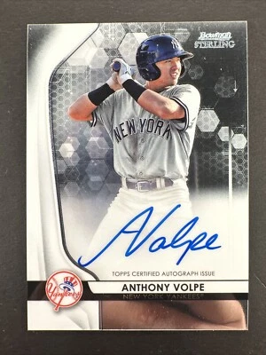 2020 Bowman Sterling ANTHONY VOLPE RC On Card AUTO #BSPA-AV ~ NY Yankees - Image 1 of 2