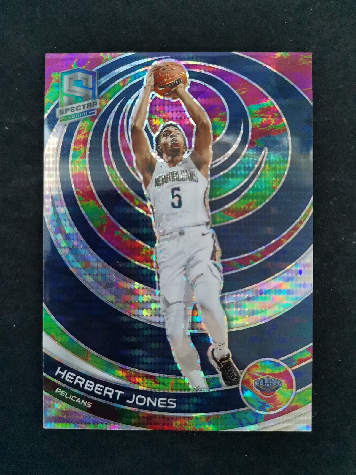 2022-23 Panini Spectra Prizm Basketball Herbert Jones Pulse Refraction 097/149