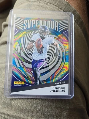 2021 Panini Instant NFL Supernova /3357 Lamar Jackson #S2 - Image 1 of 3
