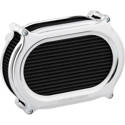 Arlen Ness Stage 2 Oval Air Cleaner Kit - Chrome 600-175 - Image 1 of 3