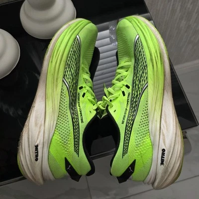 Tênis de Corrida Puma Mans 10 UK 44.5 Deviate Nitro 3 Hydrox - Verde Brilho - Imagem 1 de 4