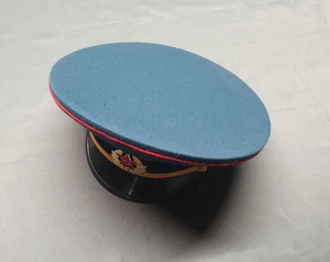 Vintage Soviet USSR Russian Military Army Officer Hat Peaked Cap Uniform Surplus - Picture 1 of 7