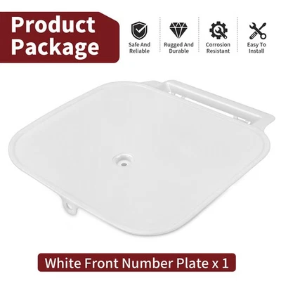 1988-1999 Front Number Plate White For Honda Z50 Z 50 Z50R Part# 61136-GW8-670ZA — 第 1/4 张图片