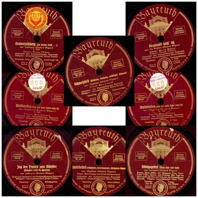 4x RICHARD WAGNER Bayreuther Festspiele 1936 Sonderpressung   Schellack GS198 - Bild 1 von 4