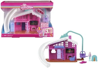 Mattel - Barbie Mini Barbieland Casa Chalet de Invierno [Usado Muy Buen Juguete] Papel Foto 1 de 4