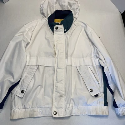 Chaqueta cortavientos London Fog para hombre talla grande bolsillos con cremallera completa con capucha Foto 1 de 4