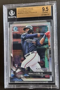 2018 Bowman Chrome- Ronald Acuna Jr. RC #BNR-RAC BGS 9.5 - Picture 1 of 2