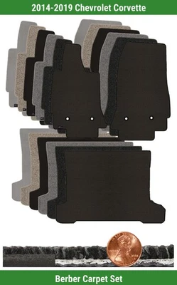 Juego de alfombrillas bereber personalizadas para Chevrolet Corvette 2014-2019 (3 piezas) #H5V Foto 1 de 4
