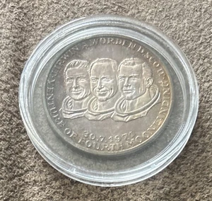 1971 APOLLO 15 (IRWIN, WURDEN & SCOTT) SILBERMEDAILLE🌟HANS KAISER GEM PROOF - Bild 1 von 2