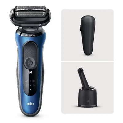 Braun Series 6 Shaver with SmartCare Center and Precision Trimmer - Blue & Black - image 1 of 4