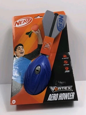 Hasbro Nerf Vortex Aero Howler Blue and Gray Indoor Outdoor Football New - Image 1 of 4