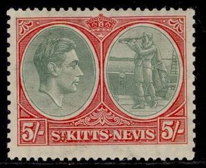 ST KITTS-NEVIS GVI SG77, 5s grey-green & scarlet, M MINT. Cat £65. - Picture 1 of 1