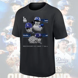 Ohtani , Yamamoto , Sasaki Los Angeles Dodgers 2025 World Series Champs For Fans - Picture 1 of 3