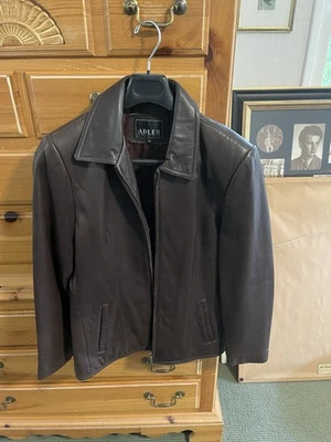 Adler Collection Genuine Leather Jacket Women’s Small Brown Zip Front - Image 1 of 4