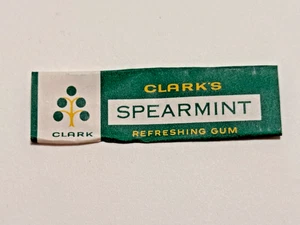 Vintage Clark's Spearmint Chewing Gum Paper Wrapper, solid color - Picture 1 of 4