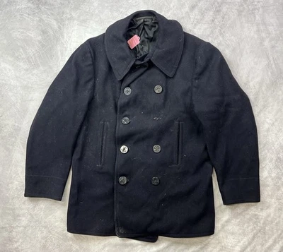 Vintage US Navy Pea Coat Size 40 - Image 1 of 4