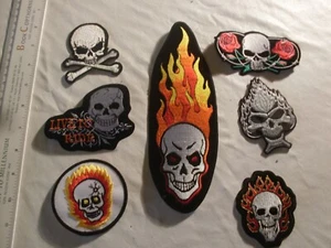 Motorcycle Biker Patch Collectors set  7 Patches embroidery - Picture 1 of 9