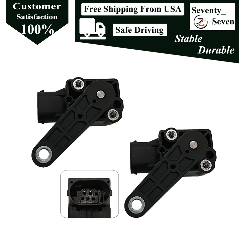 Kit de sensor de nivel de faros 4B0907503A 2 piezas para Audi A6 Quattro 2002-2004 3,0 L Foto 1 de 4