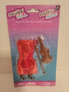 Neu Mode Karriere Puppe Kleid Outfit Kleidung Violine Geige passt Barbie - Bild 1 von 3