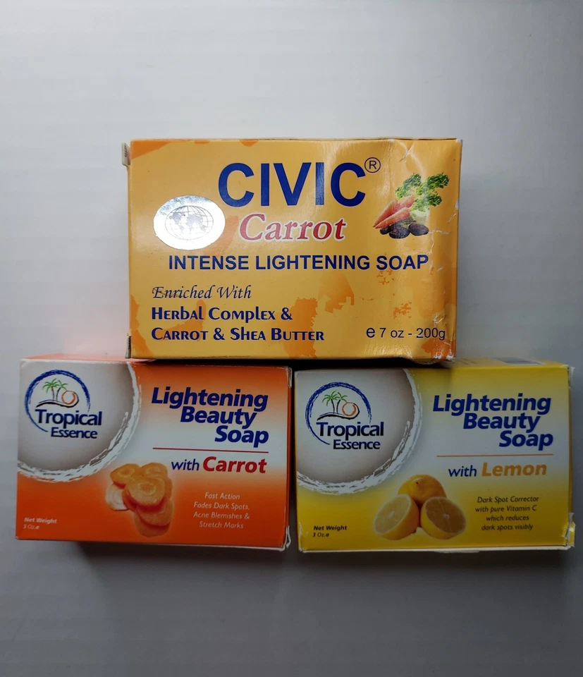 Tropical Essence Lightening Beauty Soap with Carrot/Lemon & Civic Carrot soap - Image 1 of 1