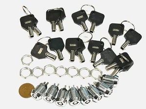 8 Sets Key switch metal barrel round locking car truck 1/2" security on/off C33 - Picture 1 of 1