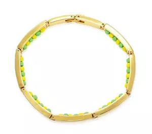 14kt Gold Stainless Steel Closed Orula Bracelet - Acero Quirurgio Orula Pulsera - Picture 1 of 3