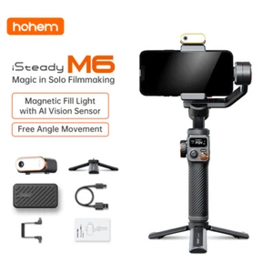 NEW Hohem iSteady M6 Kit Smartphones Gimbal Stabilizer for iPhone/Samsung/Huawei - Picture 1 of 10