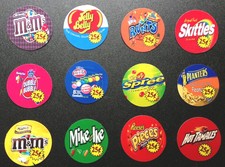 12 Vinyl Peel Stick 2" Round Bulk Vendstar 3000 Vending Labels