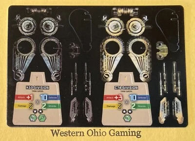 Star Wars Pocketmodel Ground Assault K33 C78 Tank Droid #10 Punch Card - Image 1 of 2